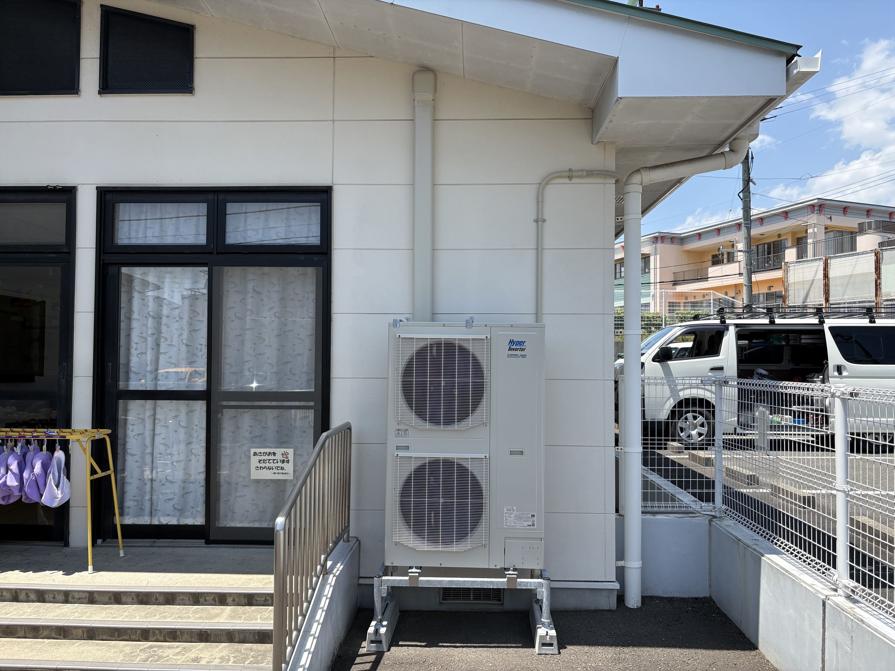 菅谷台保育所遊戯室エアコン設置工事